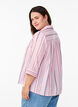 Bluse med krage og 3/4 ermer, Rosa, Model image number 2