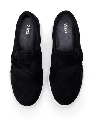 Zizzi Wide fit - Slip-on med knutedetalj, Svart, Packshot image number 2
