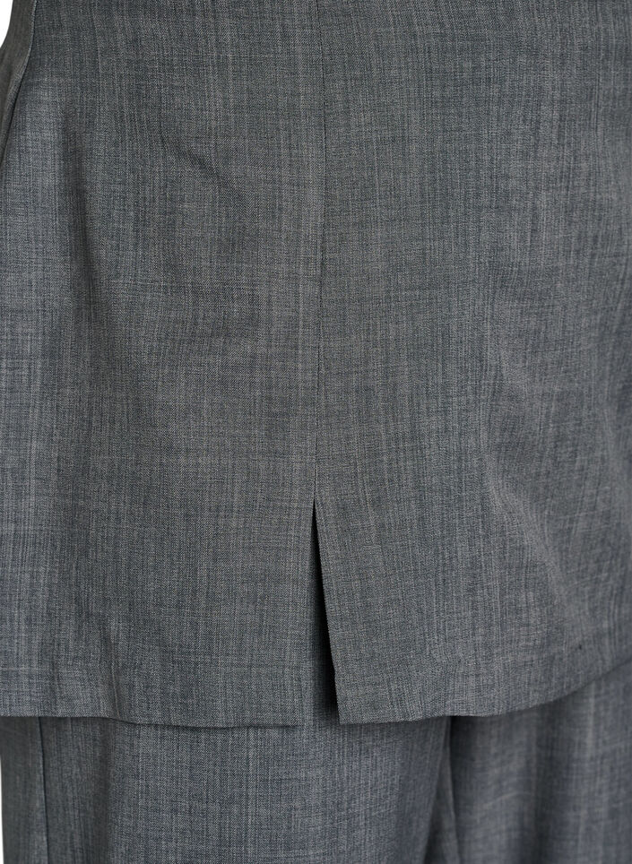 Straight fit bukser med skj&oslash;rt, Gr&aring;, Packshot image number 2