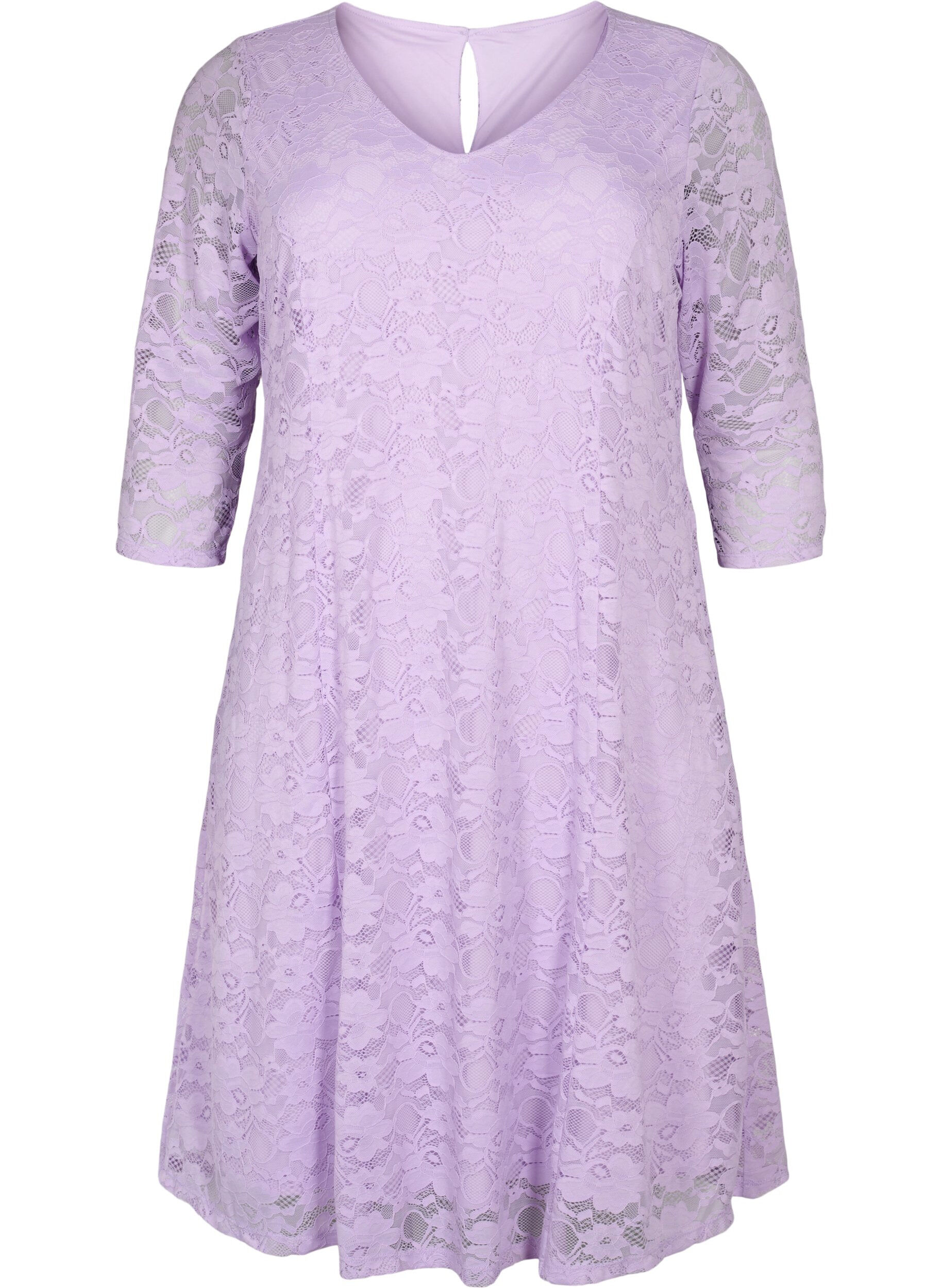 ZizziBlondekjole med 3/4-ermer, Lavendula, Packshot image number 0
