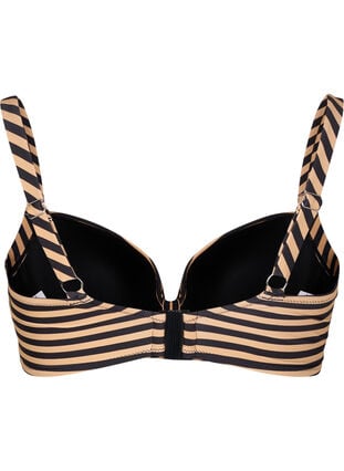 Zizzi Bikinioverdel med bøyle og mønster, Brun, Packshot image number 1