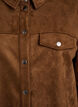 Imitert semsket skjorte, Brun, Packshot image number 2