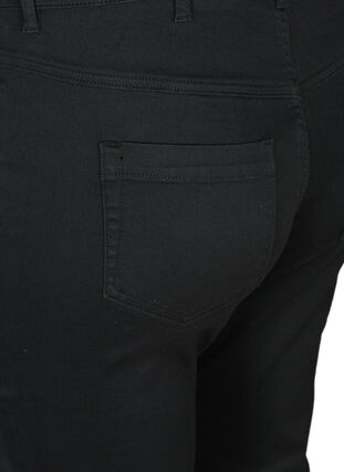 Amy capribukser med høyt liv og super slim fit, Black, Packshot image number 3