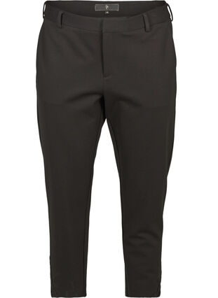 Klassiske bukser med blonder, Black, Packshot image number 0