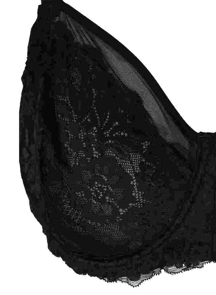 Figa BH med bøyle og blonder, Black, Packshot image number 2