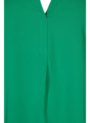Kortermet bluse med V-hals, Jolly Green, Packshot image number 2