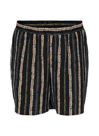 Mønstrete shorts med lommer
