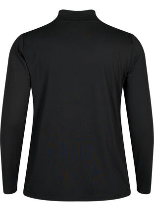Zizzi FLASH - Bluse med lange ermer og turtleneck, Svart, Packshot image number 1