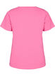 Basis enkel bomulls t-skjorte, Rosa, Packshot image number 1