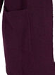 Lang strikket cardigan med ull og hette, Potent Purple Mel., Packshot image number 3