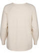 Strikket bluse med Raglan-ermer, Birch Mel., Packshot image number 1