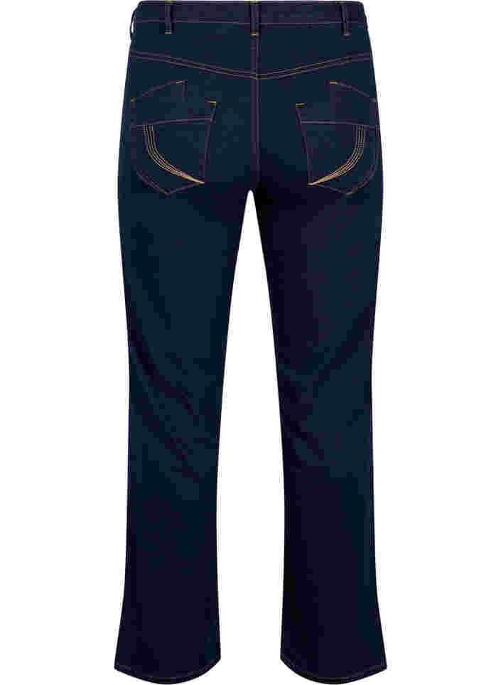 Regular fit Gemma jeans med høyt liv, Blue denim, Packshot image number 1