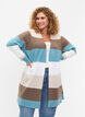 Lang cardigan med åpen front, Reef Waters Mel Comb, Model image number 0