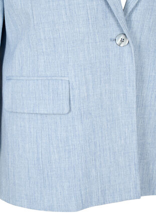 Zizzi Melert blazer med knappelukking, Infinity , Packshot image number 2