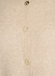 Cardigan i myk strikk med gullfargede knapper, Beige, Packshot image number 2