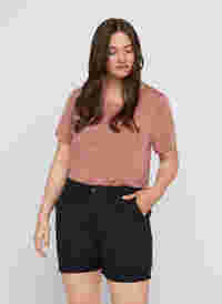 Regular fit shorts med lommer, Black, Model