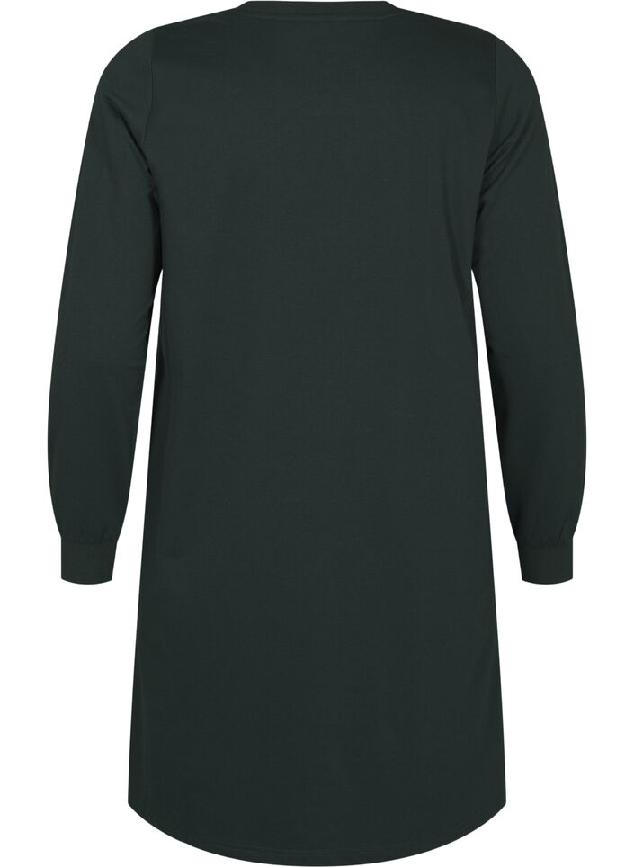 Kort joggekjole med blondedetaljer, Scarab, Packshot image number 1