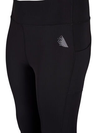 CORE, POCKET TIGHTS - Treningstights med sidelomme, Black, Packshot image number 2
