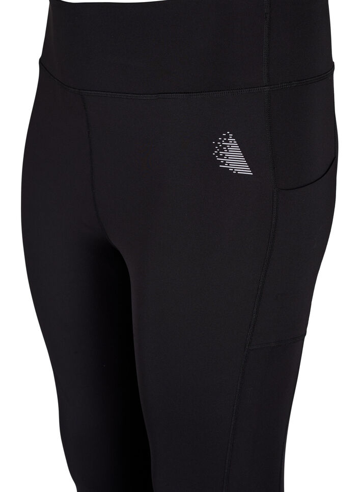 CORE, POCKET TIGHTS - Treningstights med sidelomme, Black, Packshot image number 2