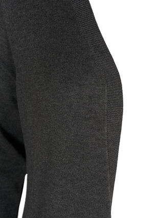 Cardigan med lommer, Dark Grey Melange, Packshot image number 2
