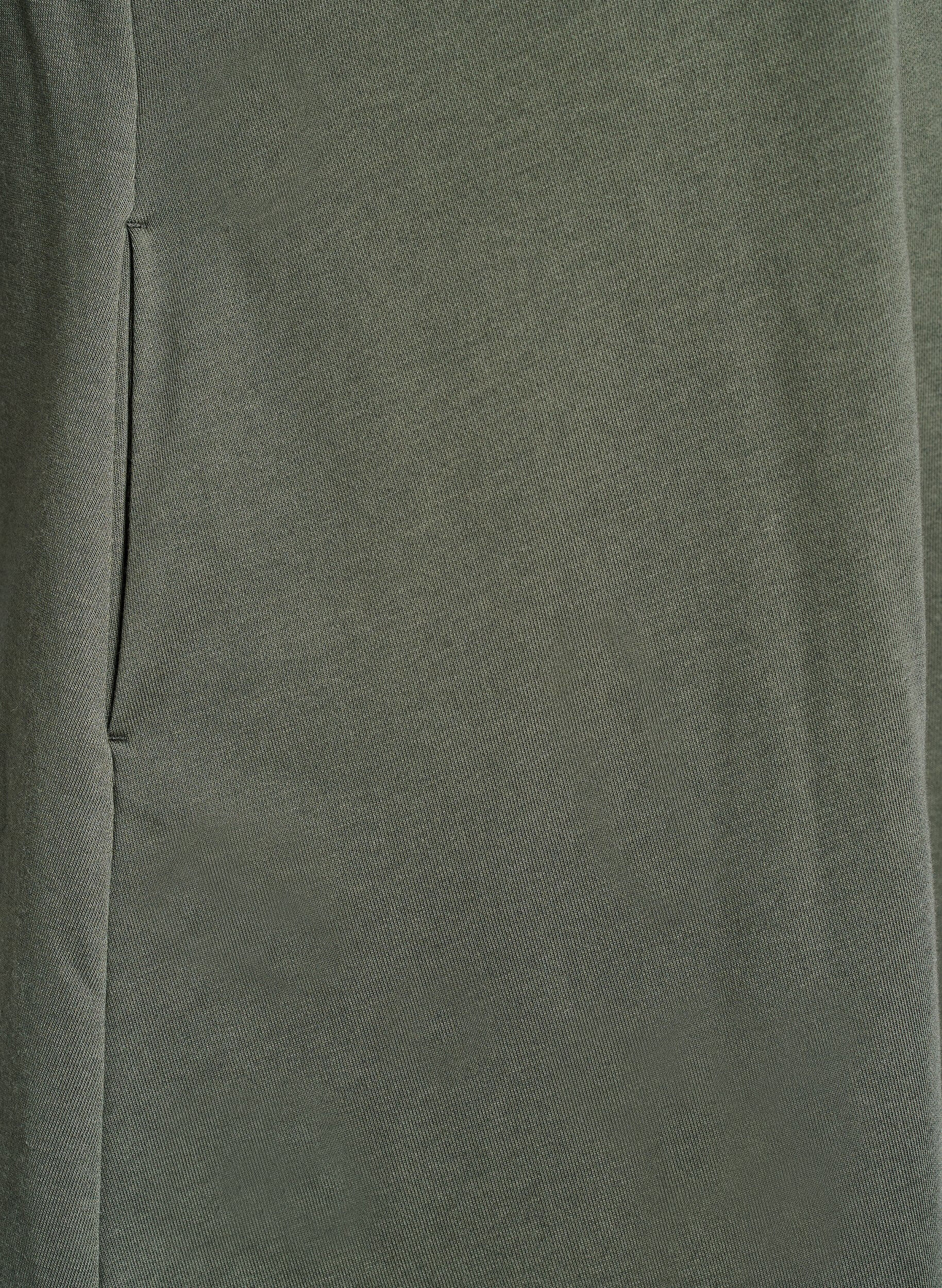 Zizzi Knelang jerseykjole med lommer og A-fasong, Gr&oslash;nn, Packshot image number 3