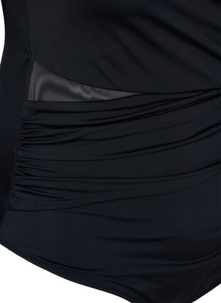 Badedrakt med wrap, Black, Packshot image number 3