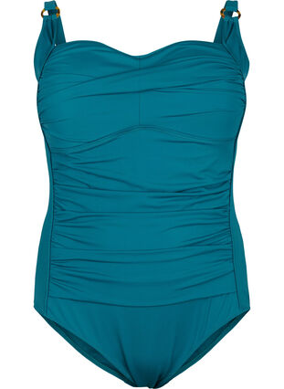 Vattert badedrakt med draperinger , Spruced-up, Packshot image number 0