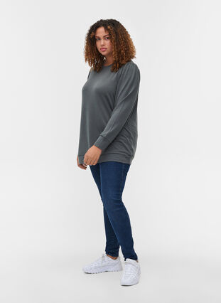 Langermet bluse med skulderdetaljer, Urban Chic, Model image number 3