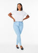 Amy super slim fit jeans med h&oslash;y midje, Bl&aring;, Model image number 0