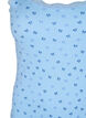 Topp med trykk og blondekant, Blå, Packshot image number 2