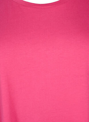 Kortermet T-skjorte i bomullsblanding, Raspberry Sorbet, Packshot image number 2