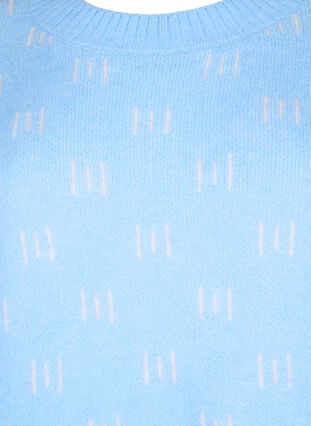Mønstret genser, Blue Bell/Birch, Packshot image number 2