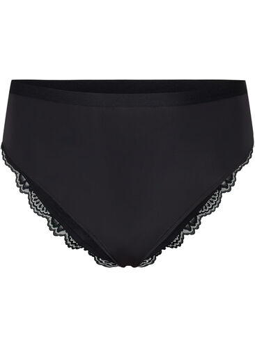 Truse med blonder, Black, Packshot image number 0