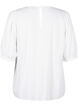 Viskosebluse med 1/2-ermer, Bright White, Packshot image number 1