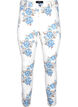 Supersmal Amy jeans med blomstertrykk, Hvit, Packshot image number 0