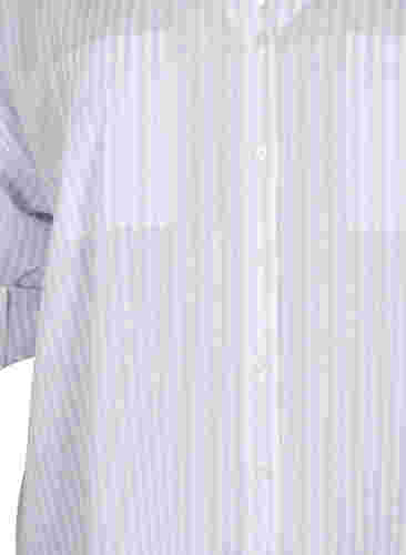 Stripete tunika med V-hals og knapper, Lavender Stripe, Packshot image number 2