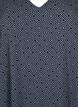 Kjole med V-hals og trykk, Navy Graphic AOP, Packshot image number 2