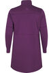 Kort sweatshirtkjole med høy hals og justerbar midje, Deep Purple, Packshot image number 1