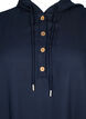 Viskosetunika med hette, Navy Blazer, Packshot image number 2