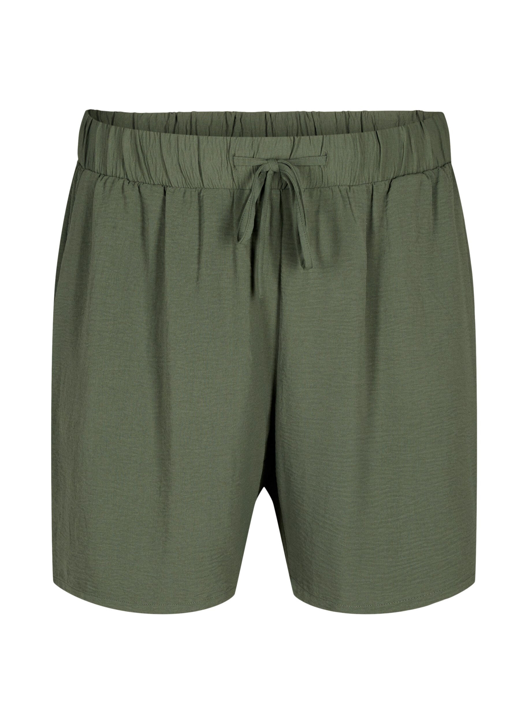 Shorts med lommer og elastisk linning
