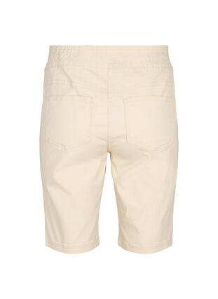 Zizzi Tettsittende shorts med baklommer, Fog, Packshot image number 1