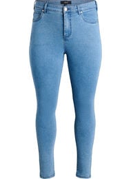Amy super slim fit jeans med h&oslash;y midje, Bl&aring;