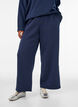 Sweatpants med h&oslash;y midje og vide ben, Bl&aring;, Model image number 2