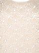 Strikket bluse med korte flaggermusermer, Beige, Packshot image number 2