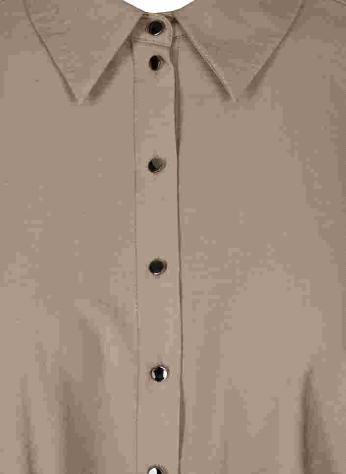 Viskoseskjorte med lange ermer, Timber Wolf, Packshot image number 2