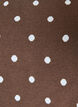 Kortermet strikkebluse med prikker, Brun, Packshot image number 2