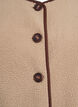 Teddy fleece vest med kontrastkanter, Beige, Packshot image number 2
