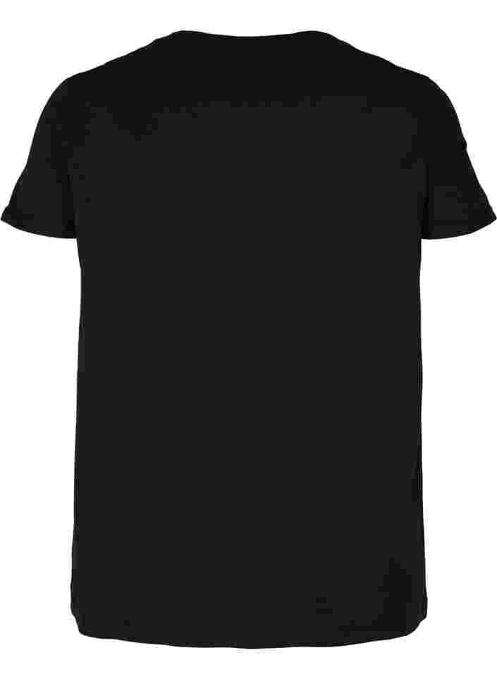 T-skjorte til trening med trykk, Black Citadel, Packshot image number 1