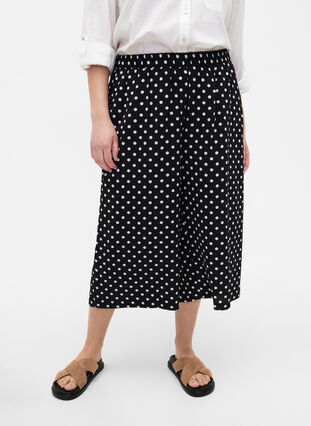 Culottebukser med mønster, Black Dot, Model image number 2