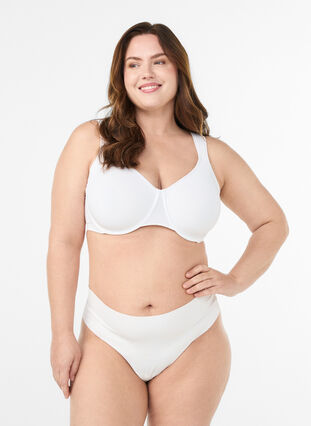 Zizzi Minimizer-BH med polstrede stropper, Hvit, Model image number 1